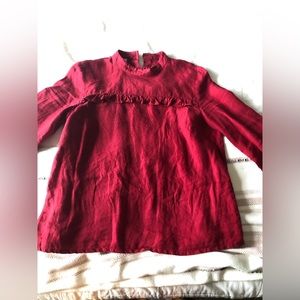 Son de Flor red Frida blouse